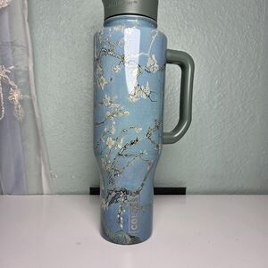 Blue Floral Corkcicle Tumbler